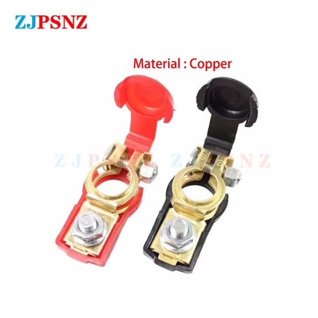 Car Battery Terminal Wire Cable Clamp Top Quick Post Terminal Positive Negative Electric Connector Clamps For Car Boat Motorhome: Orange