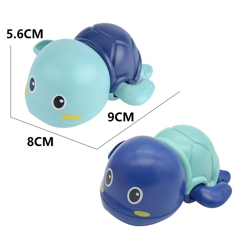 Imebaby baby badeværelse legetøj sød tegneserie drys pingvin flyde spray vand dreng pige bad legetøj: 1 stk tilfældig blå