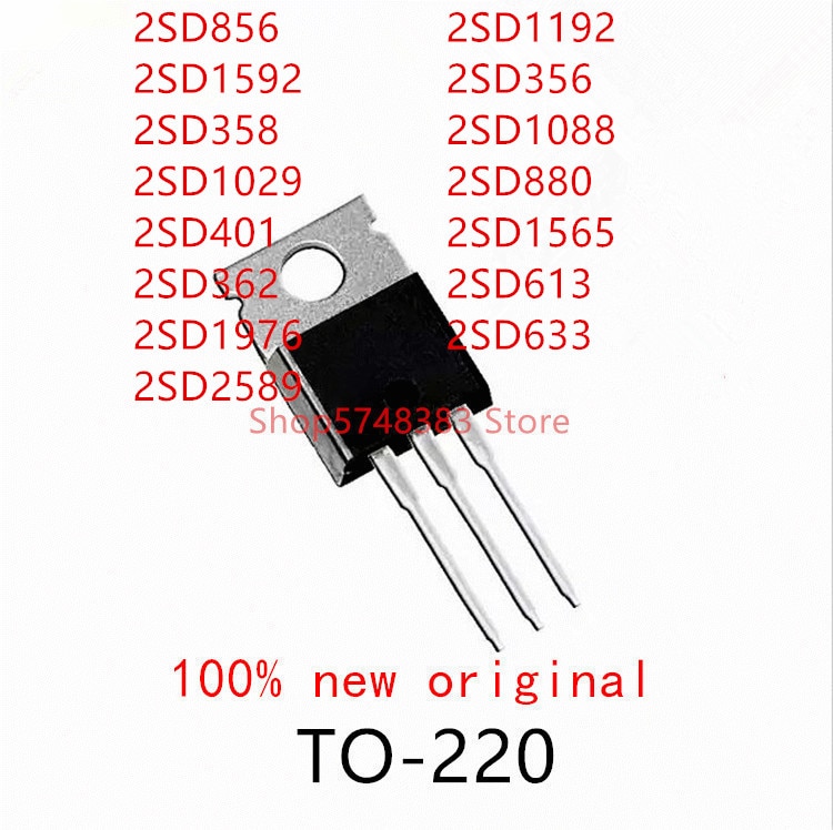 10PCS 2SD856 2SD1592 2SD358 2SD1029 2SD401 2SD362 2SD1976 2SD2589 2SD1192 2SD356 2SD1088 2SD880 2SD1565 2SD613 2SD633 TO-220