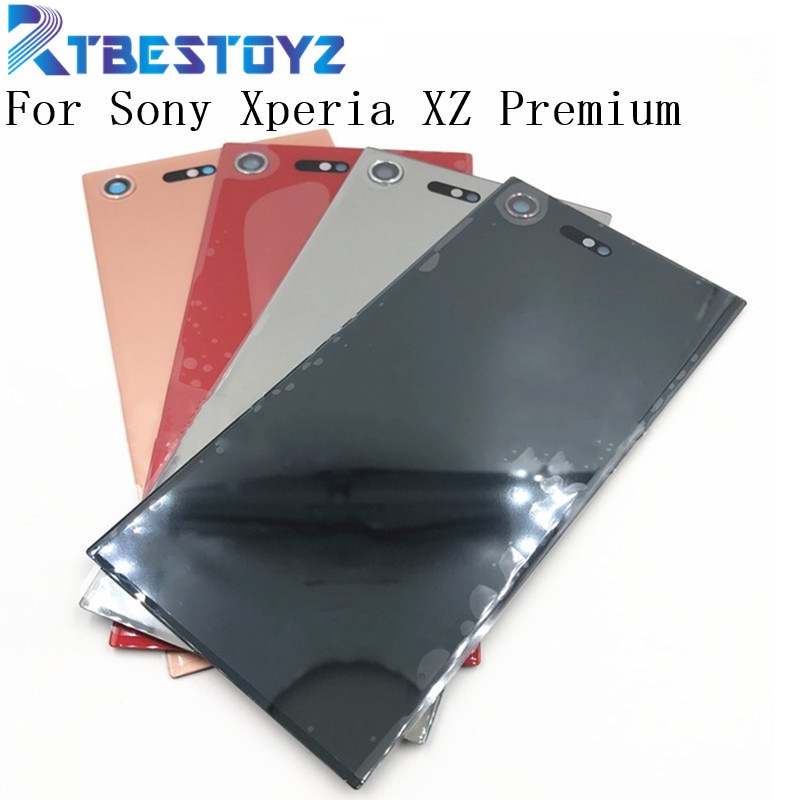 Copertura Posteriore Della batteria per Sony Xperia XZ premio di Vetro Posteriore Della Copertura Posteriore Della Batteria del Portello dell'alloggiamento Caso XZP