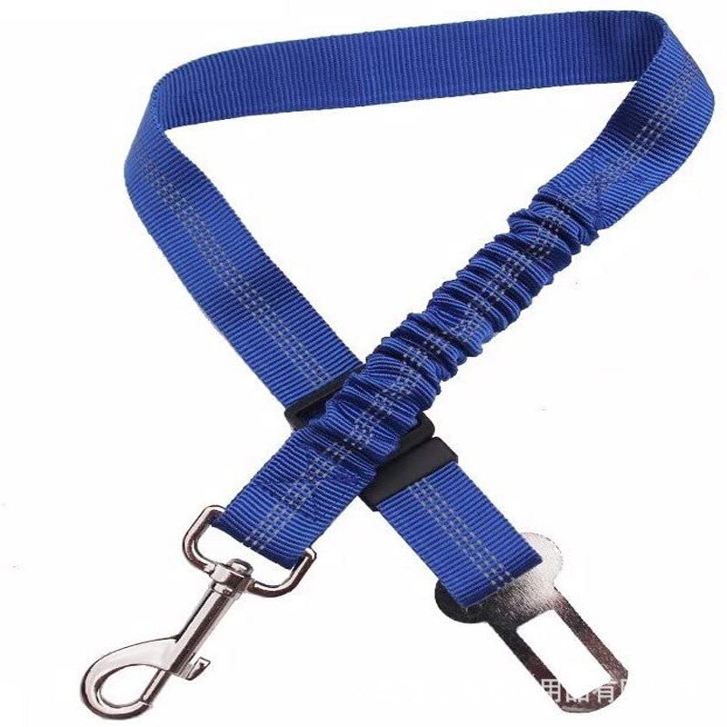 Pet Hond Kat Autogordel Puppy Leiband Hond Accessoires Verstelbare Demping Elasticsafety Touw Voor Hond Kat Dierbenodigdheden: Dark Blue