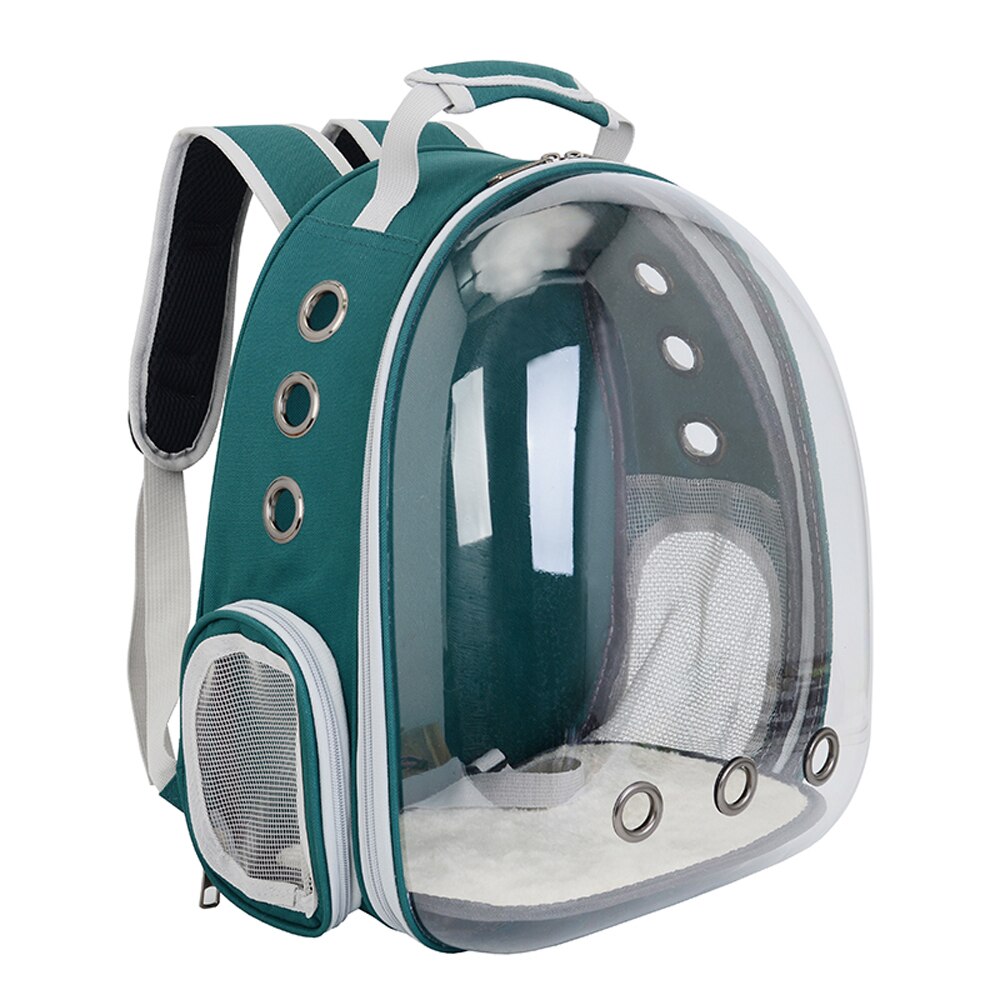 bolso gato de viaje astronauta mochila gato mochila perro ventana espacio cápsula gato que lleva mochila cachorro bolso transparente para gatos mochila mascota: green