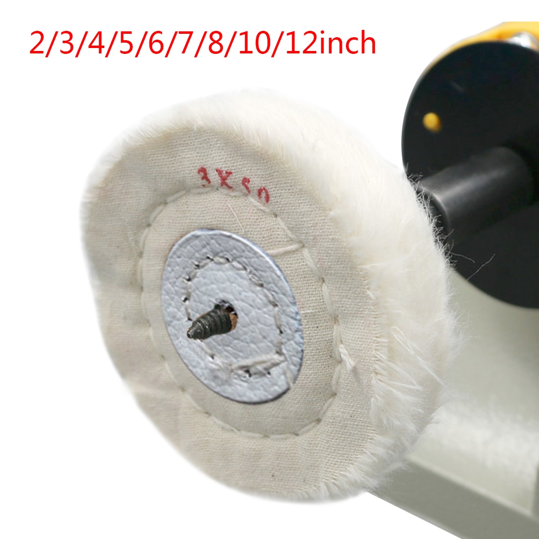 Witte Doek Buffing Polijsten Wielen Buffer Polish Grinder Pad Hout Metaal Polijsten Tool Voor Schuurmiddelen