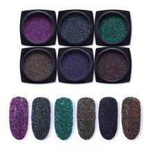 Clorful Opal Jelly lentejuelas brillo de uñas copos oro plata Holographics polvo brillante polvo arte uñas decoración DIY manicura: 4