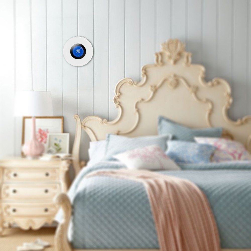 Wall Plate Cover for Nest Thermostat 3rd 2nd 1st Generation Matte White [ Not Compatible with Nest E]