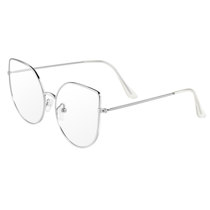 Grote metalen cat eye dameszonnebril met groot frame - verkoop van veelkleurige dameszonnebrillen retro: C6