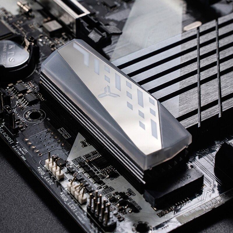 ARGB M.2 2280 SSD Heatsink Aluminum Alloy RGB Memory Heatsink 5V 3Pin Radiator
