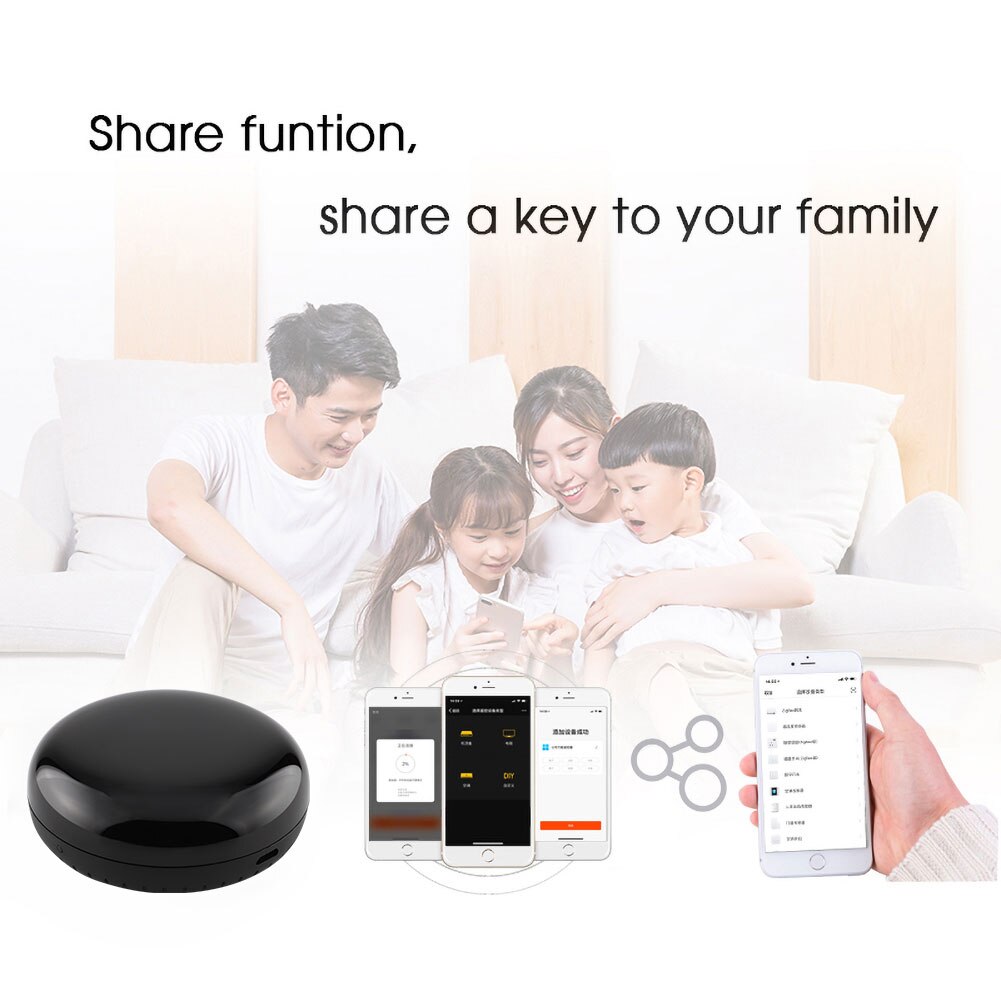 WiFi IR Control Hub Smart Home Blaster Infrared Wireless Remote Control via Smart Life Tuya APP Work with Alexa Google Home