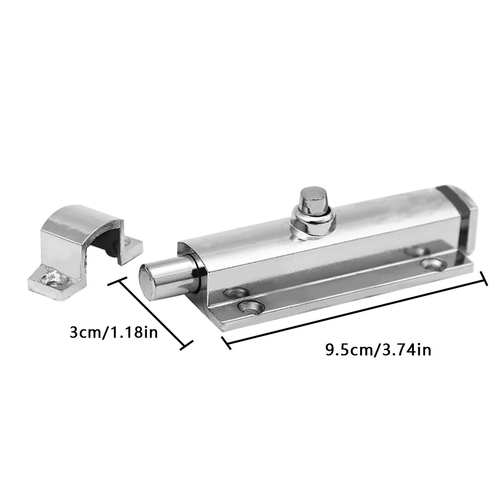 1pc Furniture Door Bolts Latch Locks Alloy Sliding Door Chain Latch Security Hardware Automatic Gate Cabinet Bolt Lock For Gate