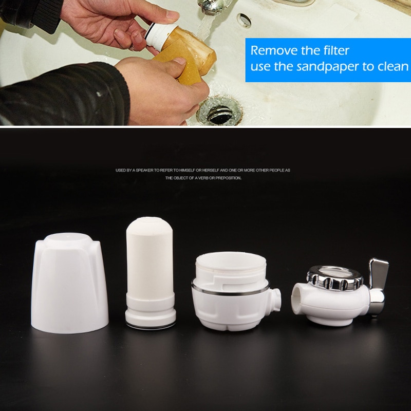 Filtre de robinet de cuisine, purificateur d&#39;eau de salle de bains, percolateur en céramique lavable, filtre de rouille et de bactéries