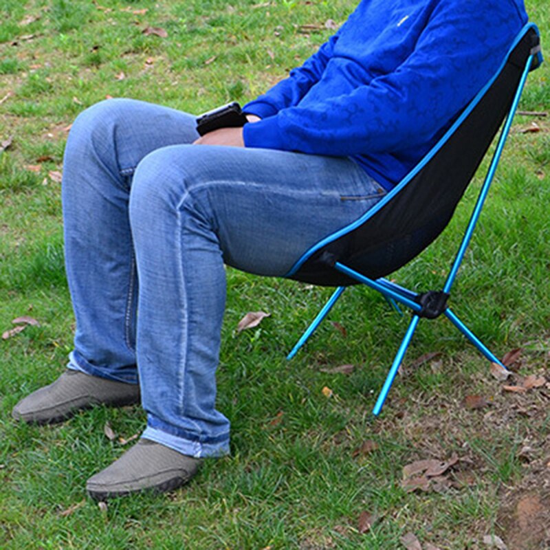 Falten Camping Stuhl Faltbare Picknick Stuhl Klappen Angeln Strand Stuhl Leichte draussen Kompakte niedrig zurück Aluminium