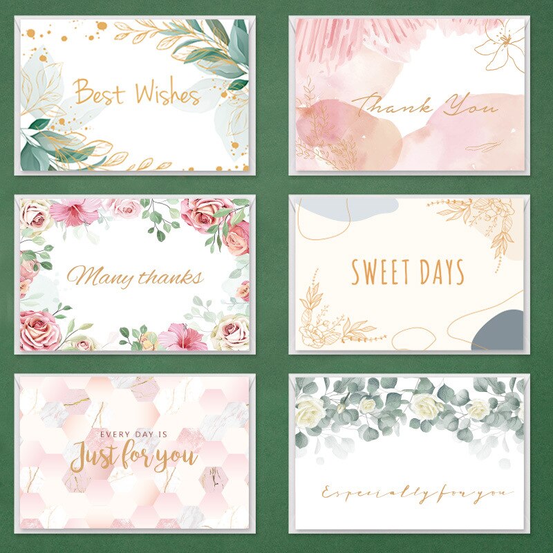 6pcs 3D Festival Greeting Card Christmas Business Blessing Greeting Card Birthday Wedding Thank You 6X8 Inch Cards: G