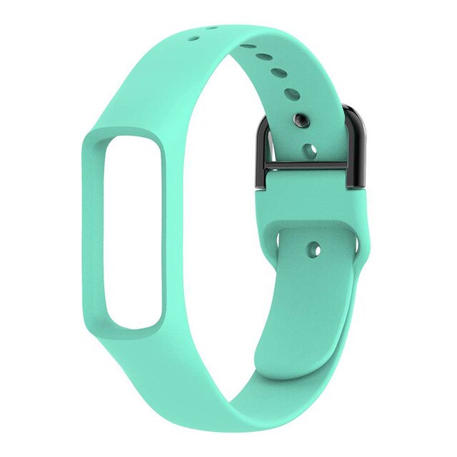 Smart Watch Band for Samsung Galaxy Fit-e R375 Silicone Wrist Band Strap Watchband Adjustable Bracelet Sports Replacement Band: Teal