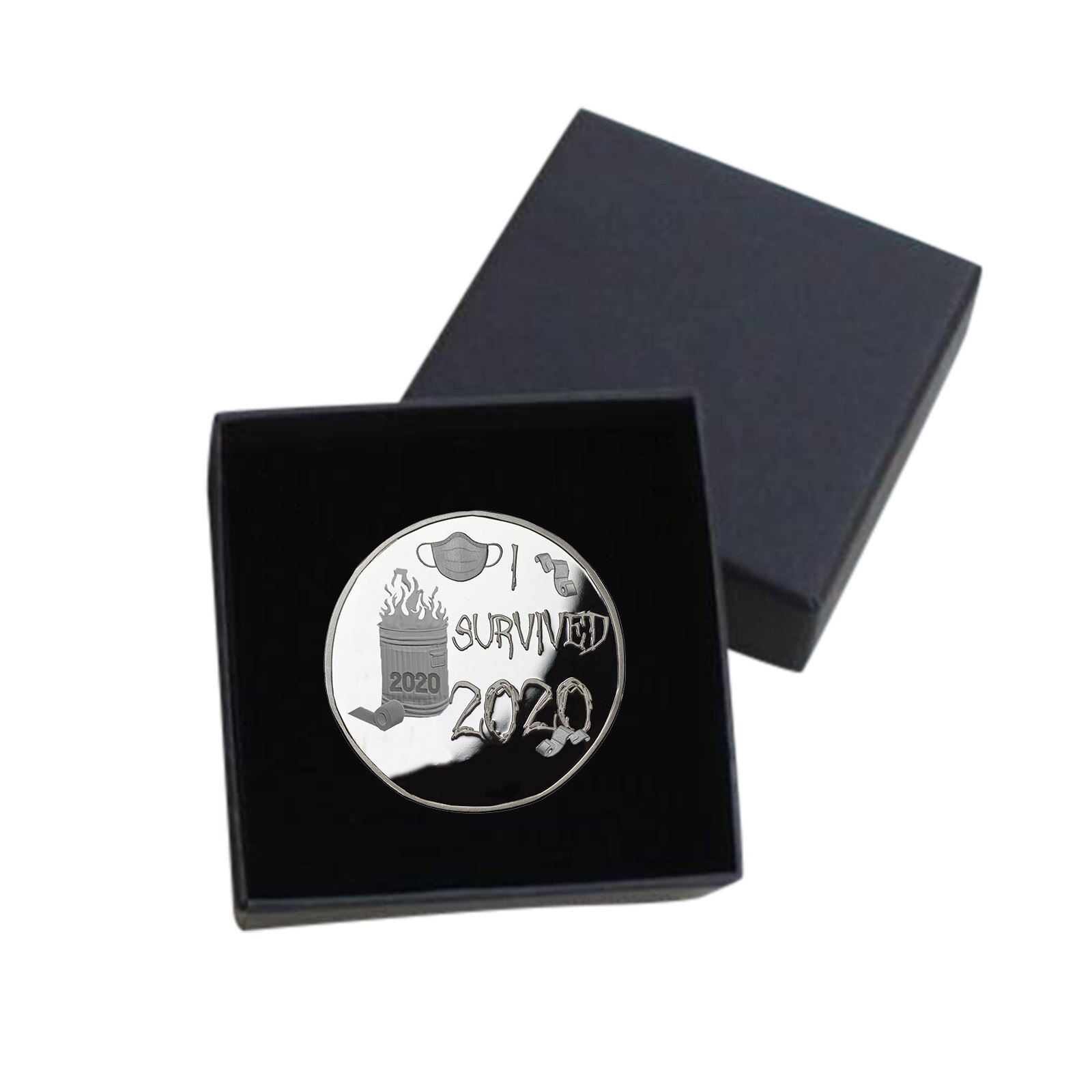 Adult Silver Gold Coin I Survived Commemorative Coin Memories Of The Past Special Souvenir Lucky Coin Collection