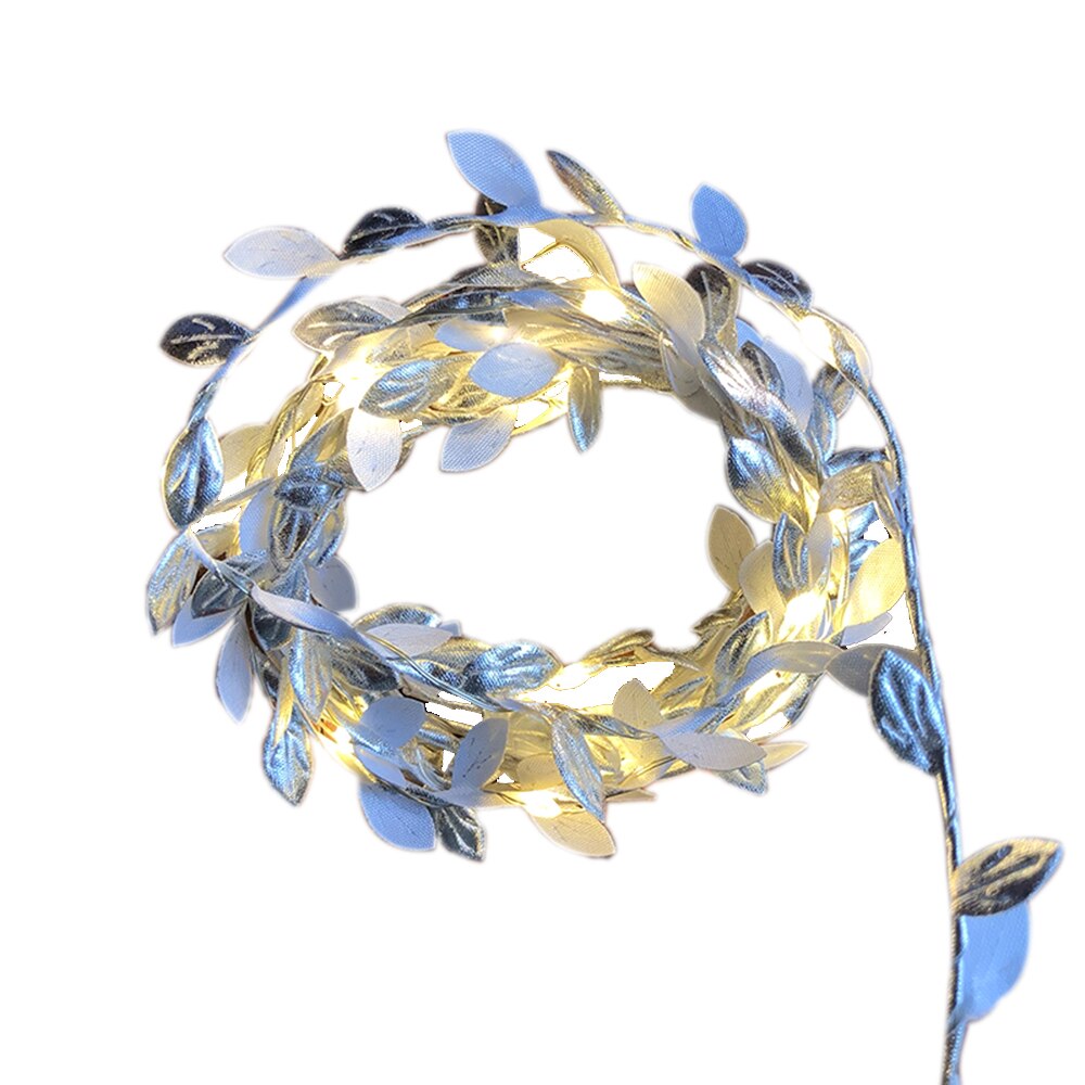 Fairy kleine bladeren slinger licht op batterijen led koperdraad kerstverlichting wieden feestdecoratie 2m/3m/5m/10m led string