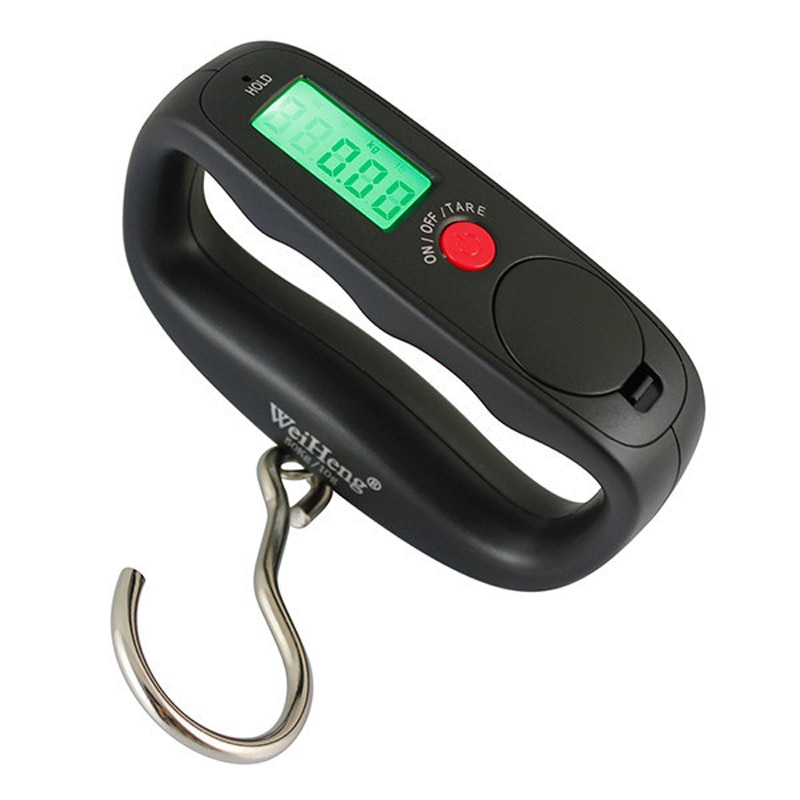 Pocket Digital Scale 50kg 10g LCD Electronic Scales Hand Held Hook Luggage Hanging Scale Backlight Balance Weighing