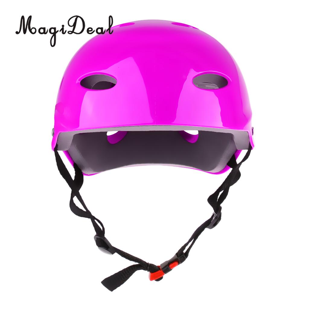 MagiDeal CE Approvato Acqua Sicurezza e prevenzione nello sport Casco Wakeboard Kayak Canoa Barca Deriva Surf Skateboard di Protezione In Bicicletta Cappello di S M L: S Purple