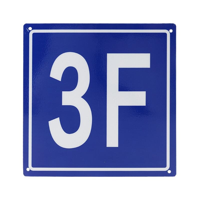 7.8 Inch Floor Nummer Borden Aluminium Building Floor Borden Voor 1F Om 10F Voor School Kantoor Huis Appartement Huis Hotel: 3