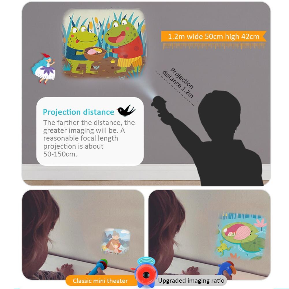 Kinderprojector zaklamp educatief oplichtend speelgoed voor kinderen ontwikkelen spelen slapen verhalen uitvoeren set kind