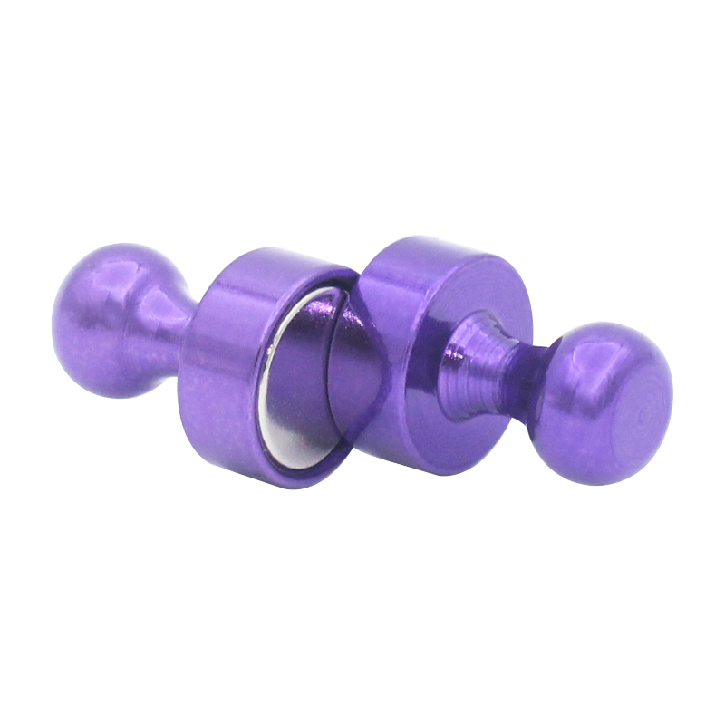 10pcs Super Strong Neodymium Magnetic Pushpins Sucker Thumbtack Durable Steel Magnet Push Pin for Refrigerator Whiteboard: Orange