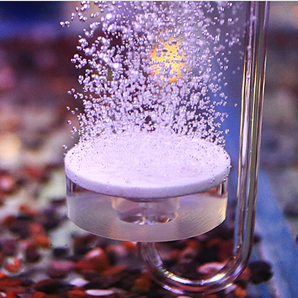 Aquarium Decoration Nano Bubble Stone Diffuser CO2 Refiner Air Oxygen Atomizer Fish Tank Ultra-Quiet Bubble Counter Air Refiner