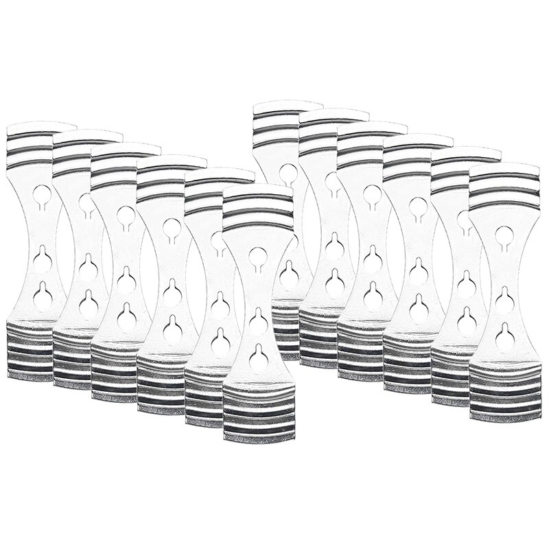 12Pcs Stainless Steel Candle Wick Centering Device DIY Candle Making Kit Candle Core Holder for DIY Candle Making: Default Title