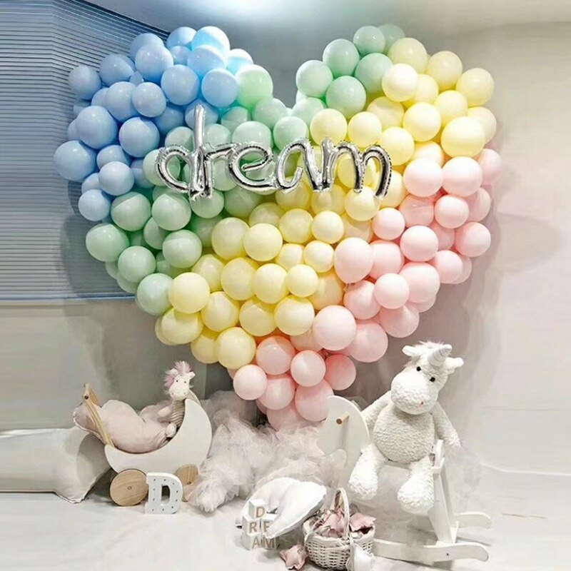 10 stuks /5 inch kleurrijke macaron latex ballon snoepkleurige ballon bruiloft verjaardag feestdecoratie ballon