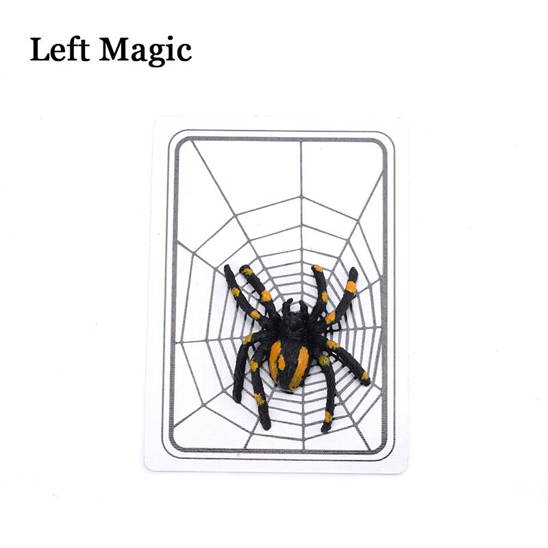 Spider And Net Magic Trick The Web Cards Toys Magician Gimmick Illusion Closed-Up Magia Props Halloween East To Do