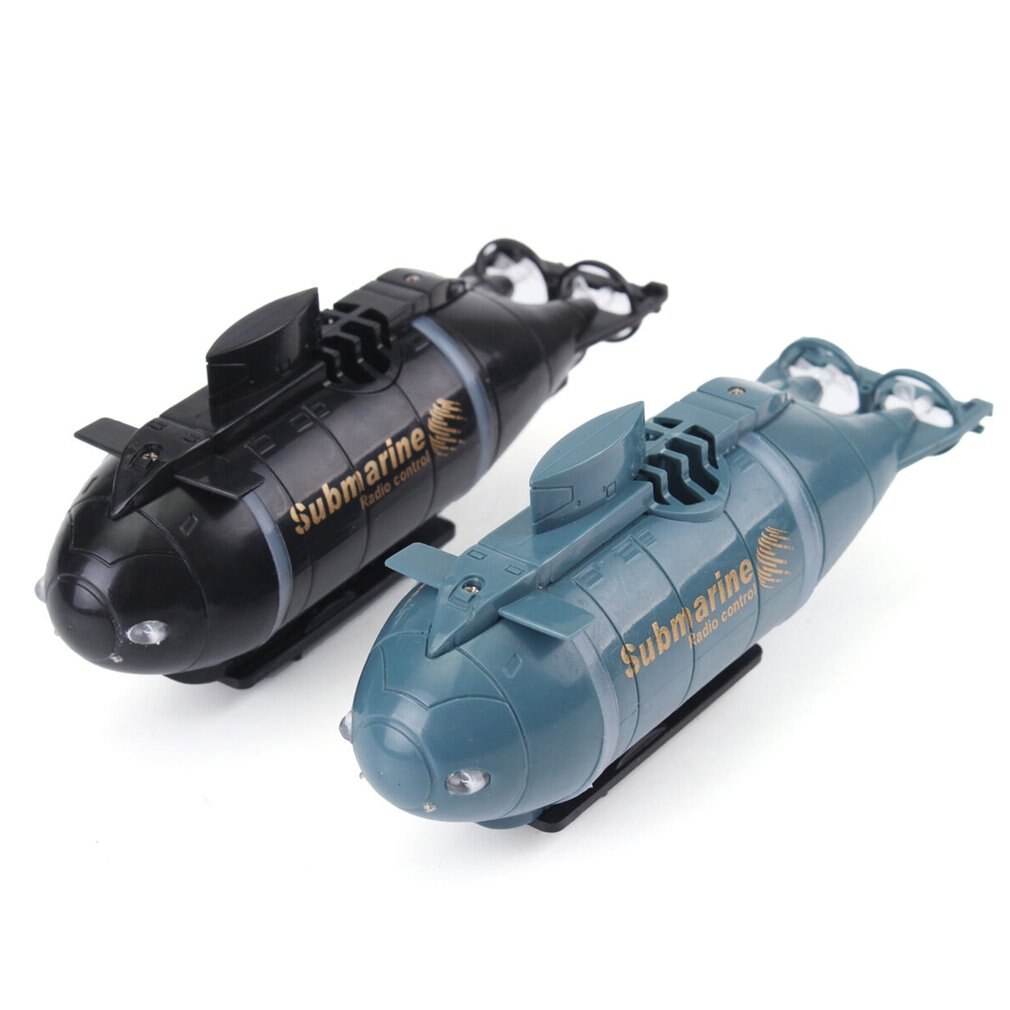 Barco submarino RC de juguete con Control remoto Barco de juguete para con luz LED RC juguete para de colores a prueba de agua: blue