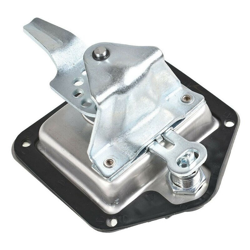 Stainless Door Lock Trailer Toolbox RV Handle Latch Embedded Panel Lock Equipped with 2 Keys for RV Engineering Vehicles
