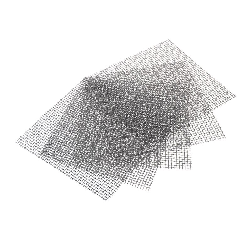 Aquarium Fish Tank Stainless Steel Wire Mesh Pad Plants Moss Net Decor 8x8cm 85WC