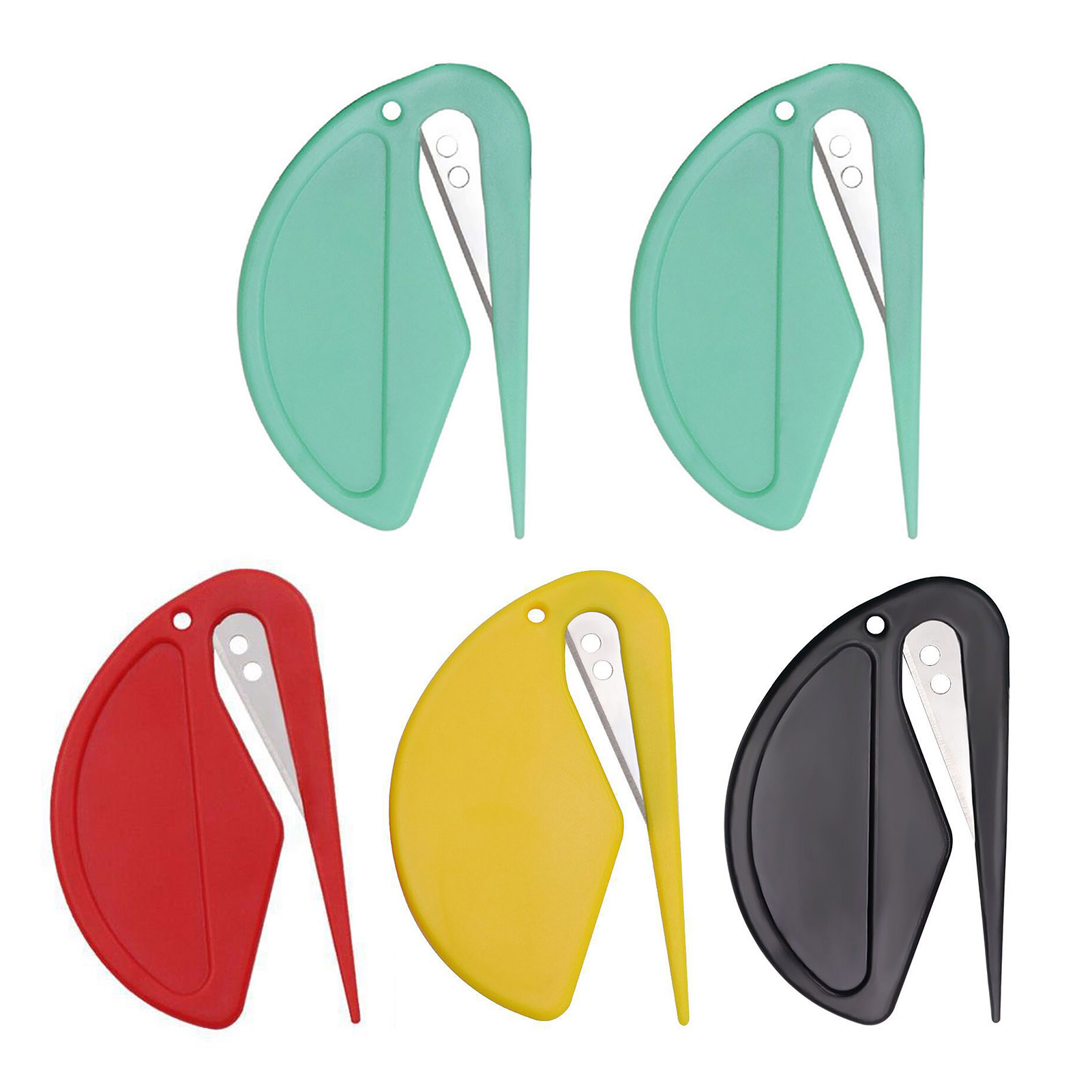 Coupe-papier d'emballage Snitty, coupe-Film vinyle de sécurité, outil de coupe en Fiber de carbone, coupe-enveloppe, outils de teinte pour fenêtre de voiture, 1/2 pièces: GRIS FONCÉ