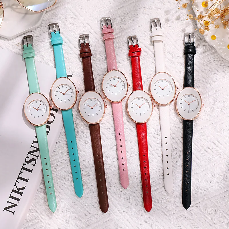 Modehorloge voor dameshorloges Bestverkopende producten Luxe dameshorloge Damespersoonlijkheid Eenvoudige riem Reloj Mujer