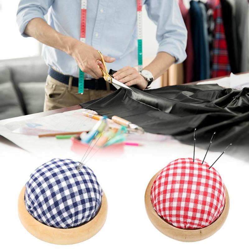 1pc mini artesanal bola em forma de diy artesanato agulha pino almofada titular acessórios de costura almofada de agulha pincoins