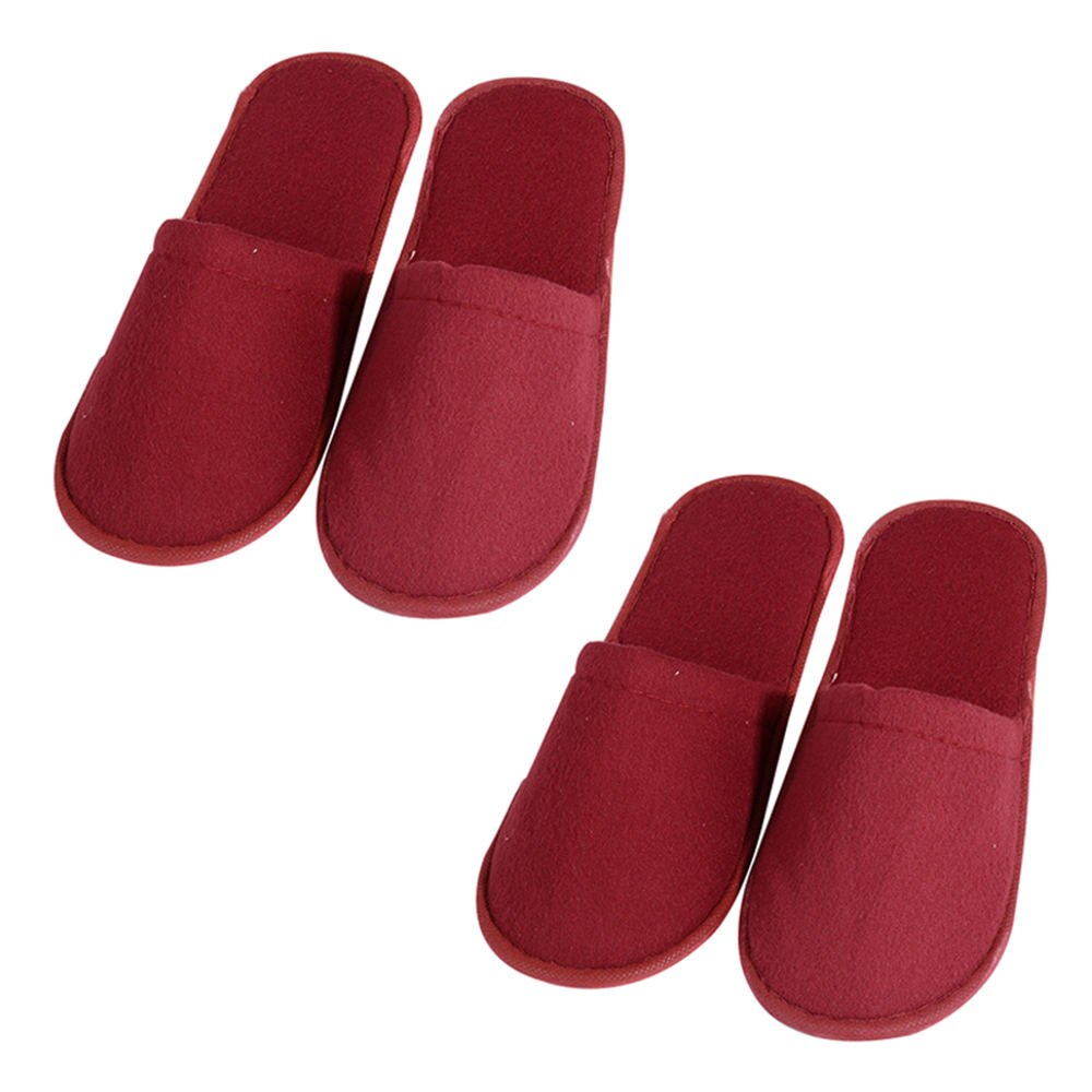 2 pares de zapatillas suaves de Hotel, zapatos de viaje para invitados de Spa, zapatillas desechables Unisex para el hogar de invitados utensilio doméstico