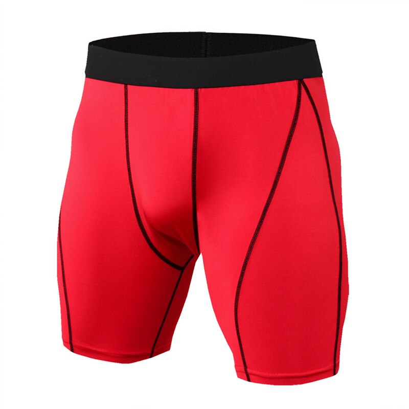 Männer kurze Hose Fitnessstudio Männer Sport Sport Laufende Fitness Mens Basketball Joggen schnell trocken Mann Kurze Hosen Neue: rot / XL