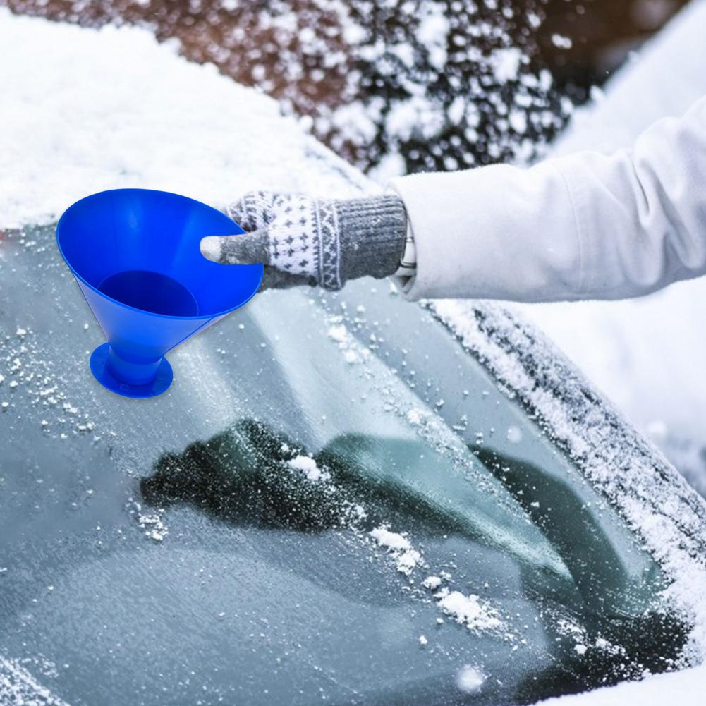 Car Magical Window Windshield Ice Scraper Oil Funnel Snow Remover Shovel Cone Ice Scraper Car Window Deicing Tool