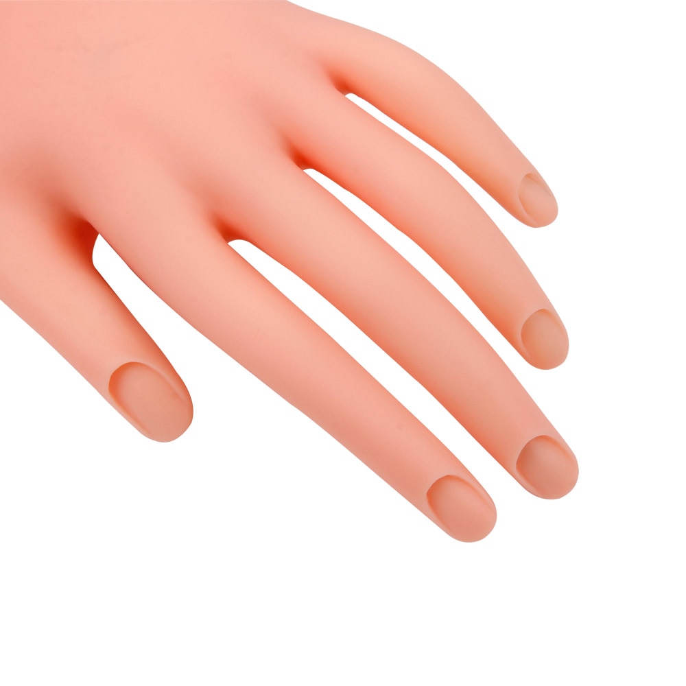 Manicura Flexible de plástico suave para práctica de manicura, modelo de entrenamiento de uñas postizas, herramientas de manicura