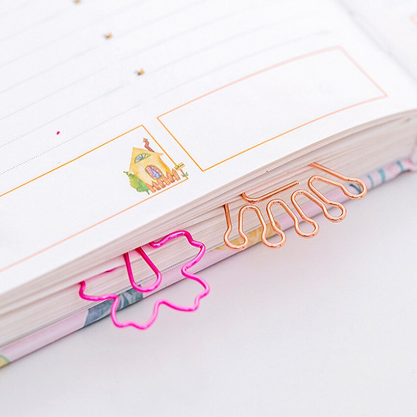 50pcs/lot Kawaii And Cute Planner Tools Metal Mini Clips Photos Stationery Metal Binder Clips