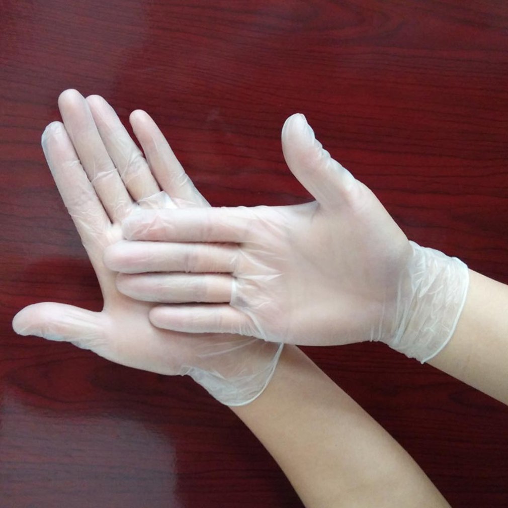 Boxed Disposable Gloves Protective Pvc Gloves Transparent Thickening Aesthetic Grade Anti-Static Gloves