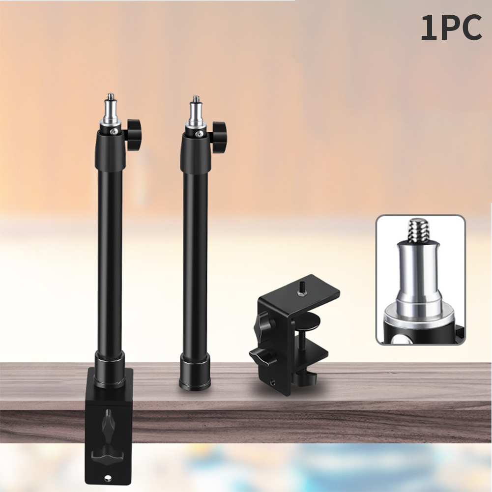Camera Stand For DSLR ABS Practical Tabletop Video Desk Mount Adjustable Height Photography C Clamp Ring Light Monopod Universal