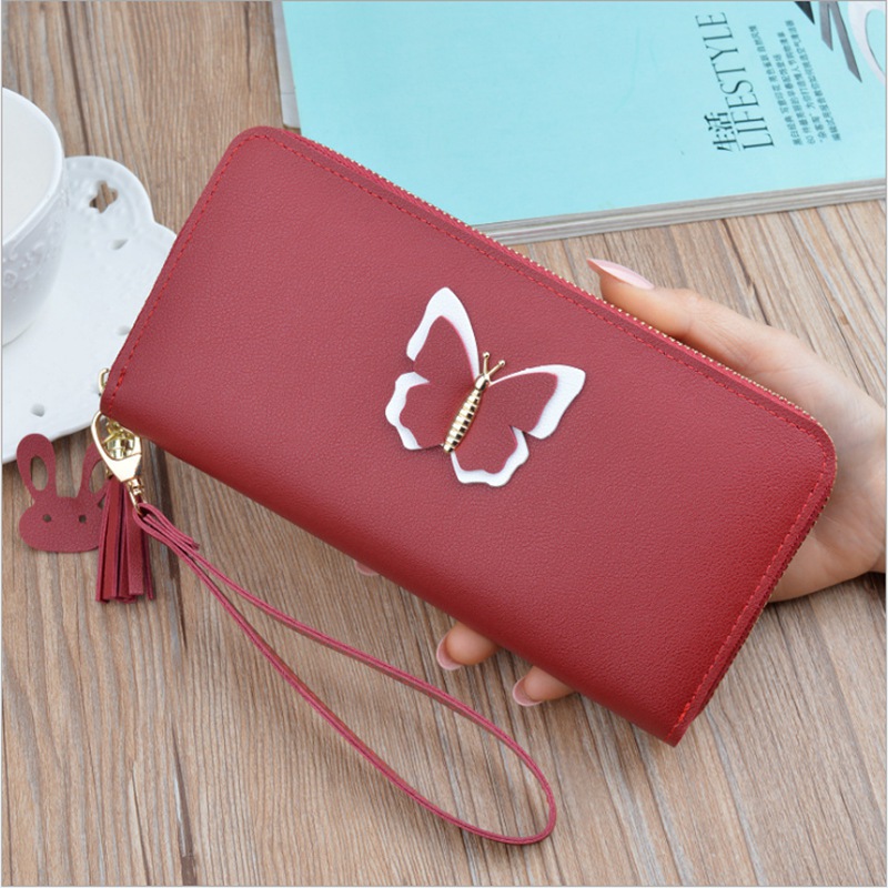 Local Stock Long Ladies Leather Wallet Zip Purse Case Phone Clutch Card Holder Women Handbag