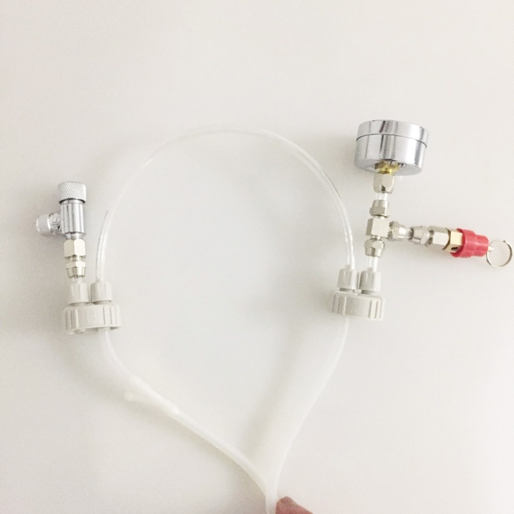 Akvarie akvarium gør-det-selv  co2 generatorsystemsæt med trykaflastningsventil flowjustering  co2 ventil diffuser