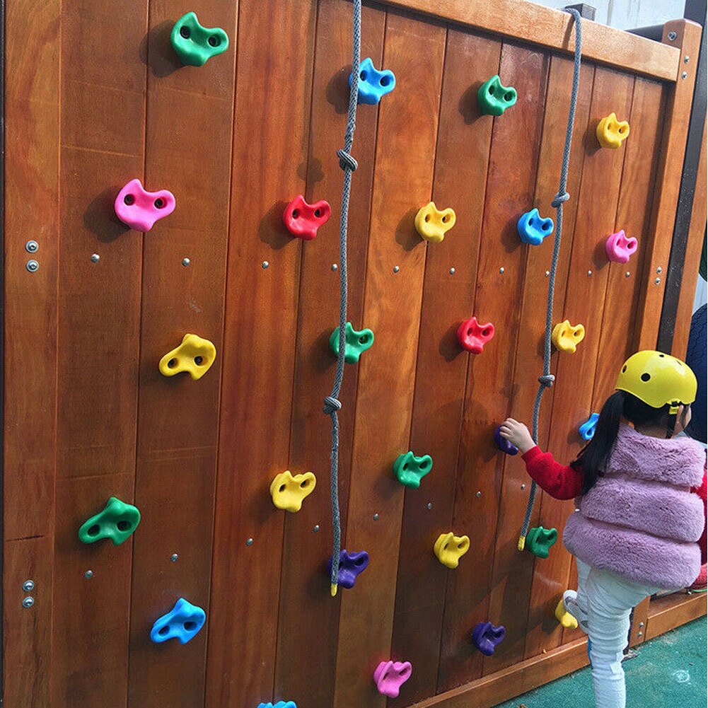 10Pcs Hars Klimmen Rock Muur Stenen Diverse Kleur Voor Kinderen