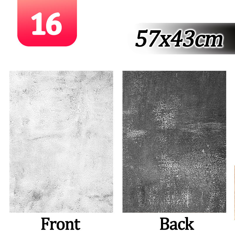 Fondos de fotografía de mármol 57*43CM 2 caras grano de madera foto fondo papel tapiz estudio productos impermeables accesorios fotográficos: LIGHT BLUE