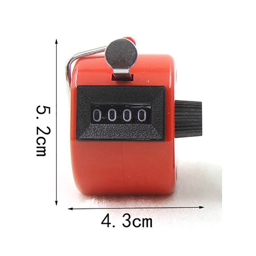 Mechanical Digit Number Counters Plastic Shell Hand Finger Display Manual Counting Tally Clicker Timer Soccer Golf Counter