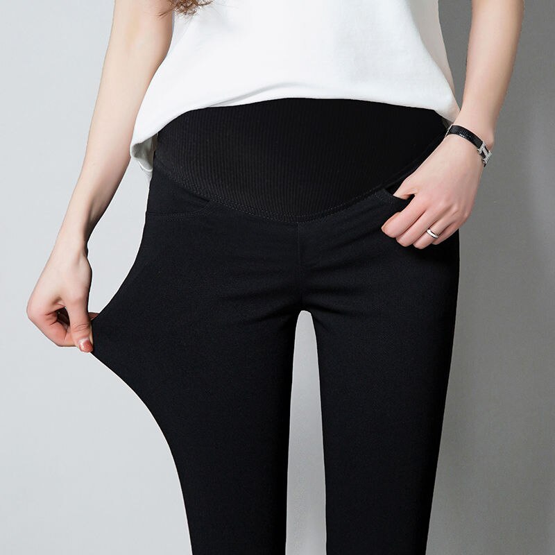 Vår höst mammakläder ledig mage pennbyxor amning gravida kvinnor magbälten leggings graviditetsbyxor  a21