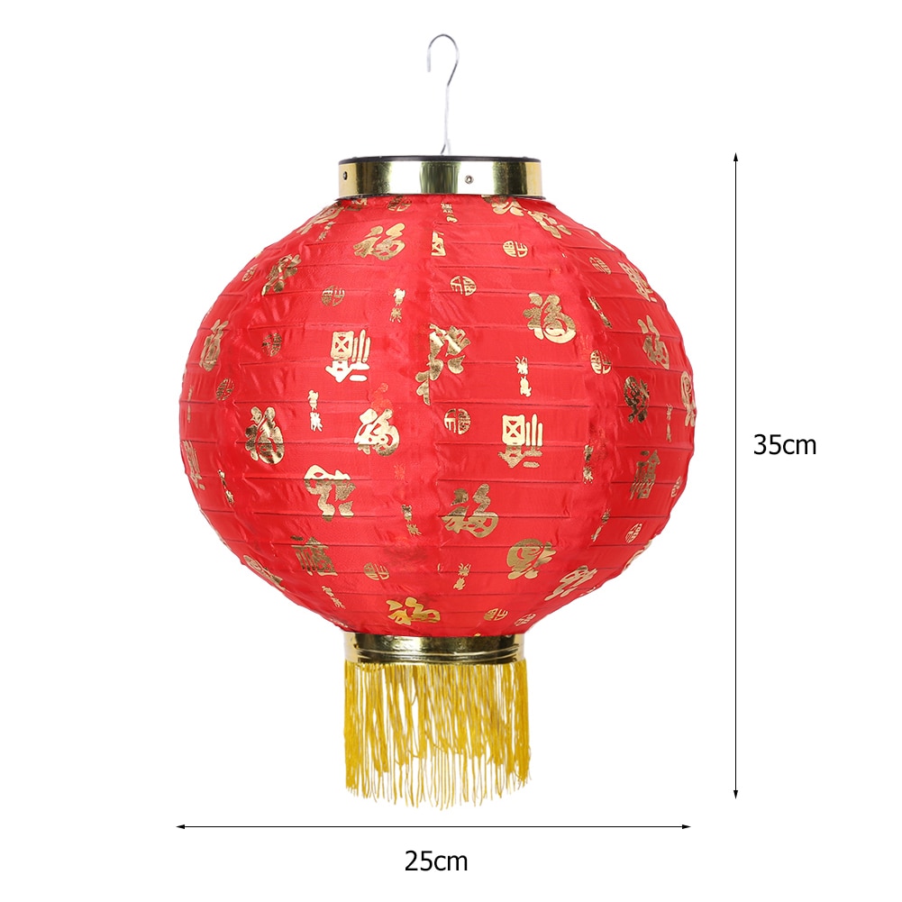 Outdoor 10 inch Traditional Chinese Style Cloth Hanging Lanterns Lamp Waterproof Pub Bistro Restaurant Decorative Supplies