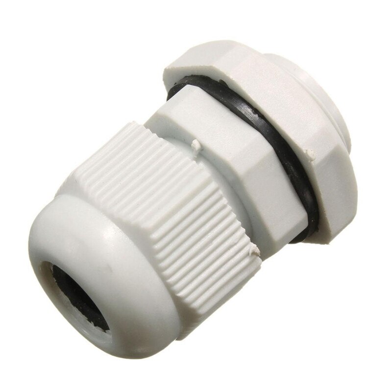 40 pièces M3 x 4mm x 5mm douille filetée en laiton cannelée insérer des écrous liés et 5x16mm câble Compression Glands M16 IP68 blanc