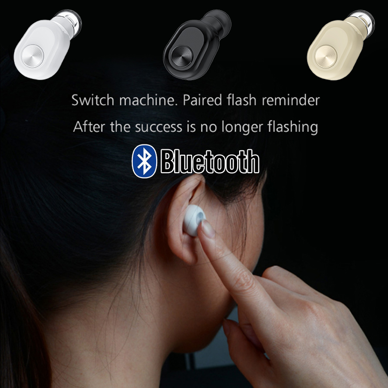 Bluetooth V4.2 Wireless Bluetooth Headphone Stereo High Battery Capacity Bluetooth Calls Mini For iPhone Huawei